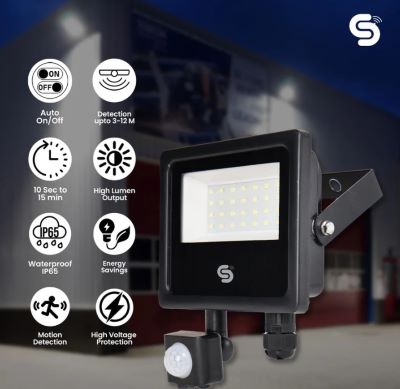 Top Motion Sensor Flood light for Energy Saving